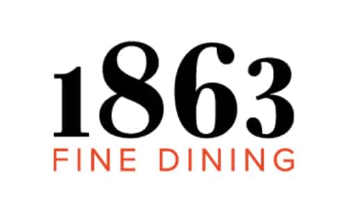 1863 Fine Dining Restaurant Logo